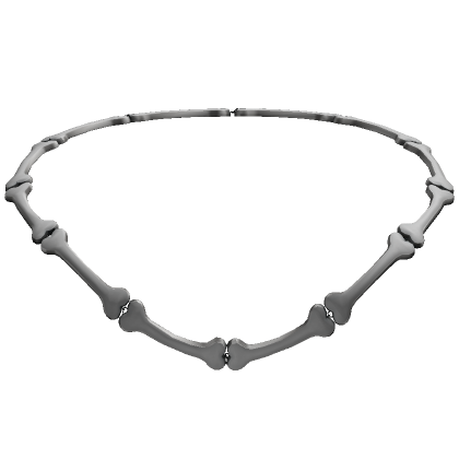 Roblox Item Silver Kawaii Bone Necklace (1.0)