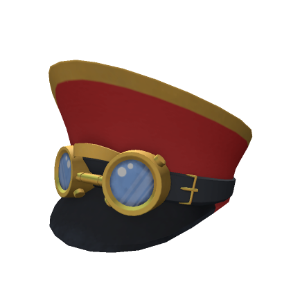 Roblox Item Oversized Anime Army Cap Red