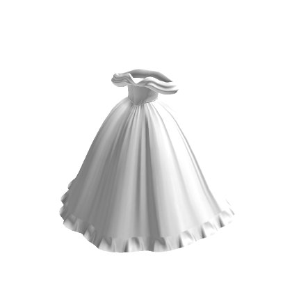 Princess White Ball Gown Dress Roblox