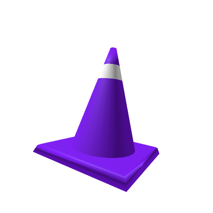 Roblox Item Purple Traffic Cone