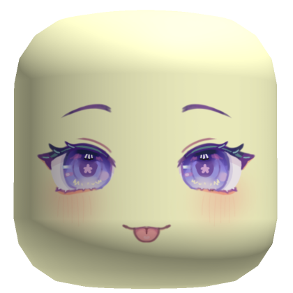 kawaii chibi blush anime girl silly face | Roblox Item - Rolimon's