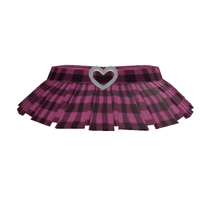 🖤Gothic Pink Plaid Skirt's Code & Price - RblxTrade