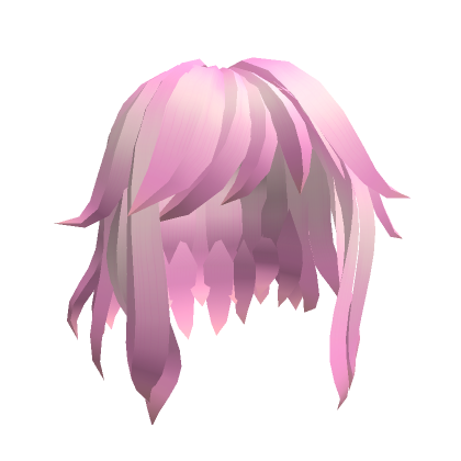 Roblox Item Pink Messy Anime Hair