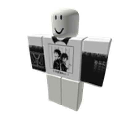 Black And White Cool Anime T-Shirt - Roblox