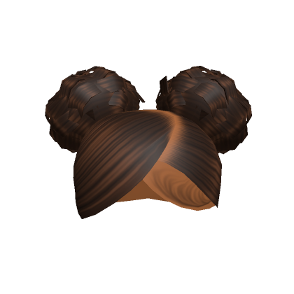 Roblox Item Double Buns in Brown