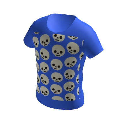 Roblox shirt template skull (black) in 2023