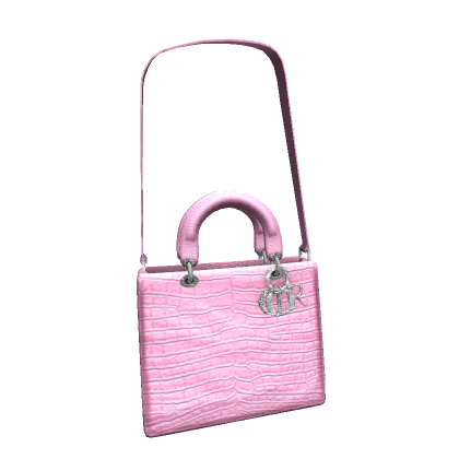 Roblox Item Luxury Fashion Bag with Strap in Baby Pink
