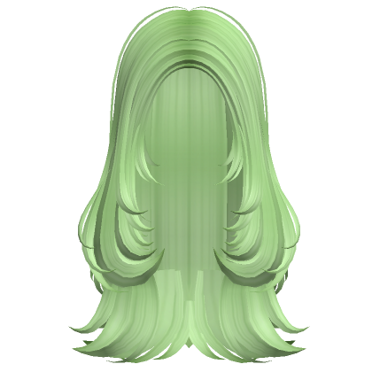 Roblox Item Long Cloudy Cute Curls Hair (Light Green)