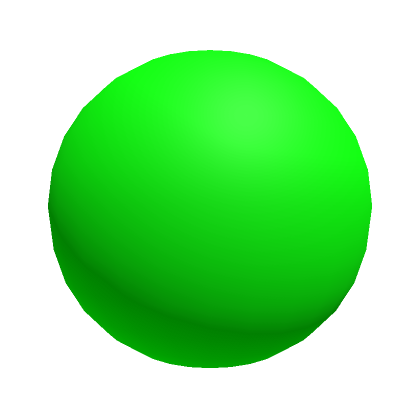 Roblox Item Matte Neon Green Sphere (Pumpkin Addon)