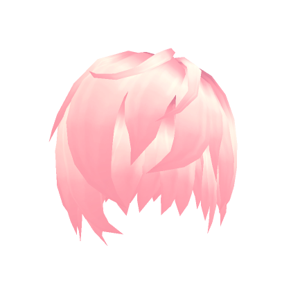 Roblox Item Bright Pink Layered Anime Hair