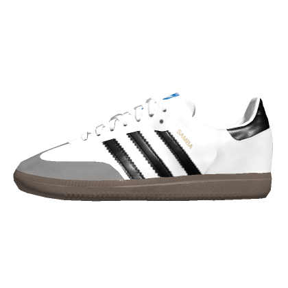 Adidas White Samba OG Shoes - Left