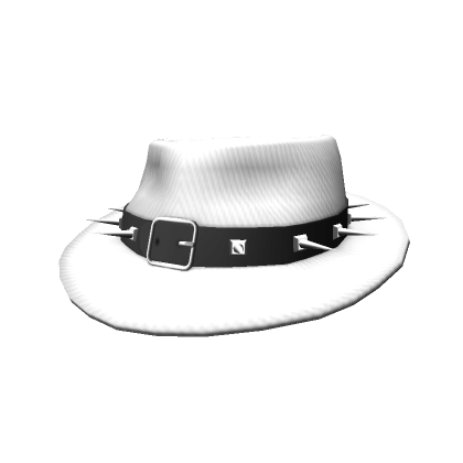 Spiked Fedora (White) | Roblox Item - Rolimon's