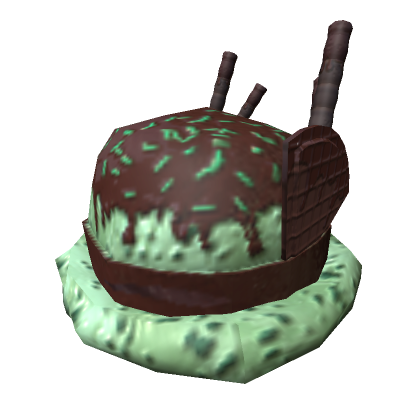 Roblox Item [Green] Cute Ice Cream Bowler Hat