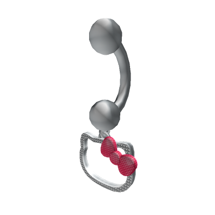 ♡ 3.0 pretty pink bow piercing belly v1 - Roblox