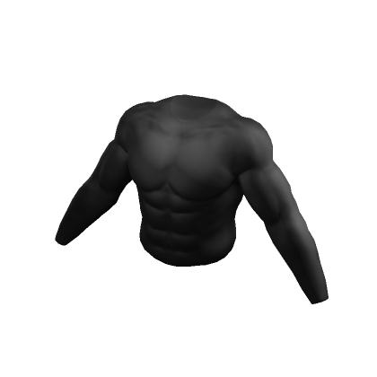 Realistic Slim Muscle Suit in Black | Roblox Item - Rolimon’s
