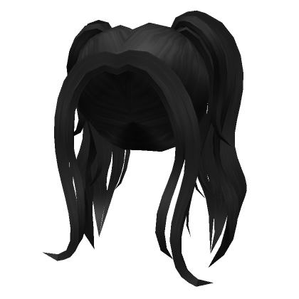 High TwinTails in Black | Roblox Item - Rolimon's