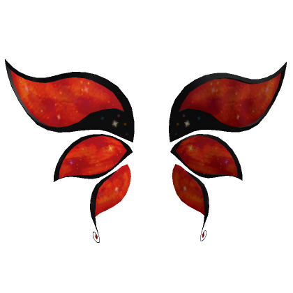 Roblox Item Red Galaxy wings