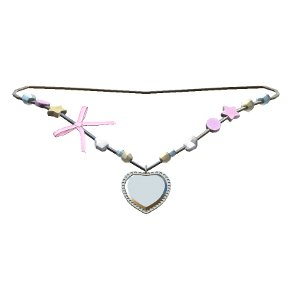 Cute Preppy Heart Necklace W Charms | Roblox Item - Rolimon's