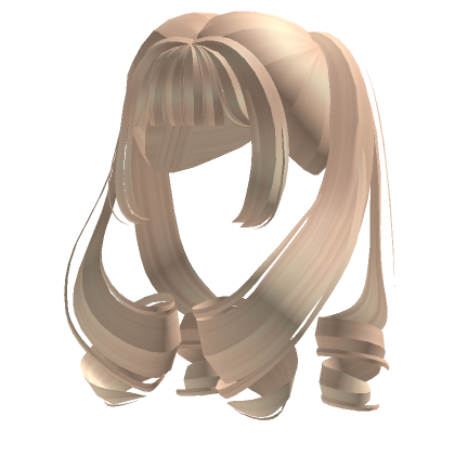 Cute Fairy Curly Twirl Pigtails (Blonde)'s Code & Price - RblxTrade