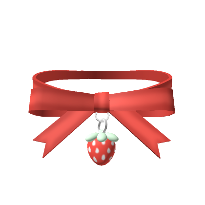 Strawberry choker top