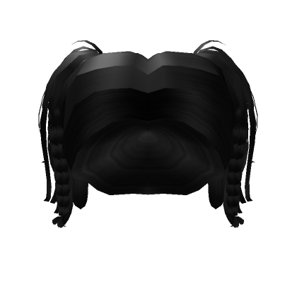 Roblox Item Black Aesthetic Braided Pigtails