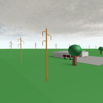 Power Lines On Town Of Robloxia