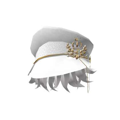 Pelo de sombrero de capitán blanco - Roblox