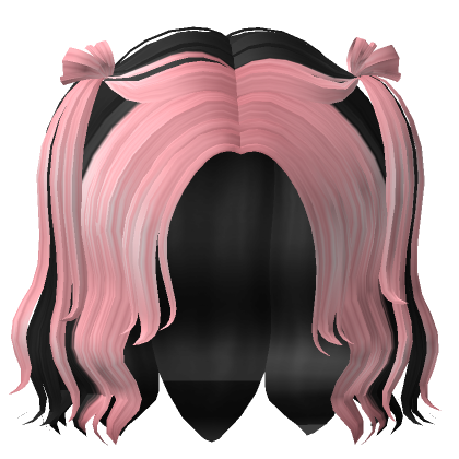 Roblox Item Cheap Preppy Pigtails (Black to Pink)