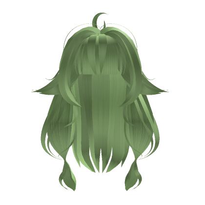 Droopy Kawaii Hair Green - Roblox
