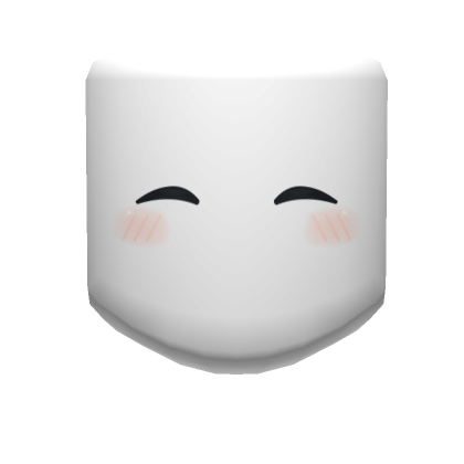 Roblox Item Woman Joy Blush Mask White