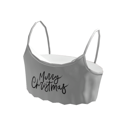 Christmas PJ Crop Top White Roblox