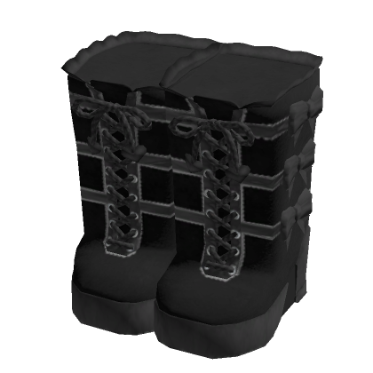 Roblox Item 3.0 Black Gothic Thigh-High Boots