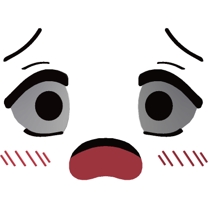 😧 Cute Scared 3D Face 😧 | Roblox Item - Rolimon's