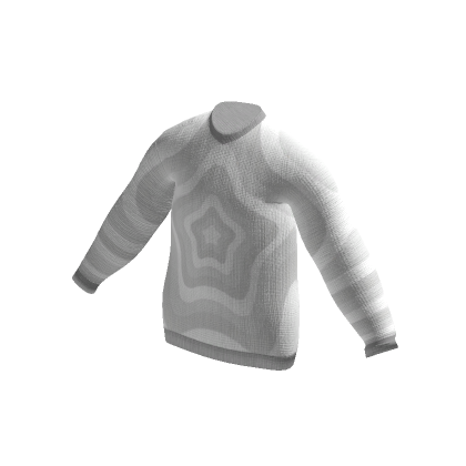 Oversized Y2K Star Sweater (White)'s Code & Price - RblxTrade
