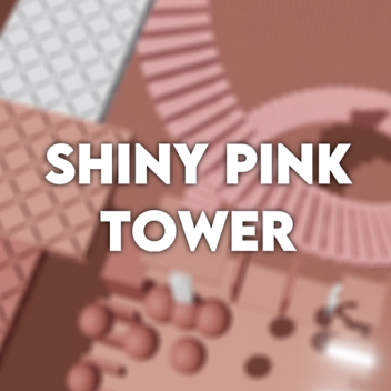 光沢のあるピンクの塔
