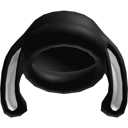 Roblox Item Oversized Y2K Bunny Hat in Black